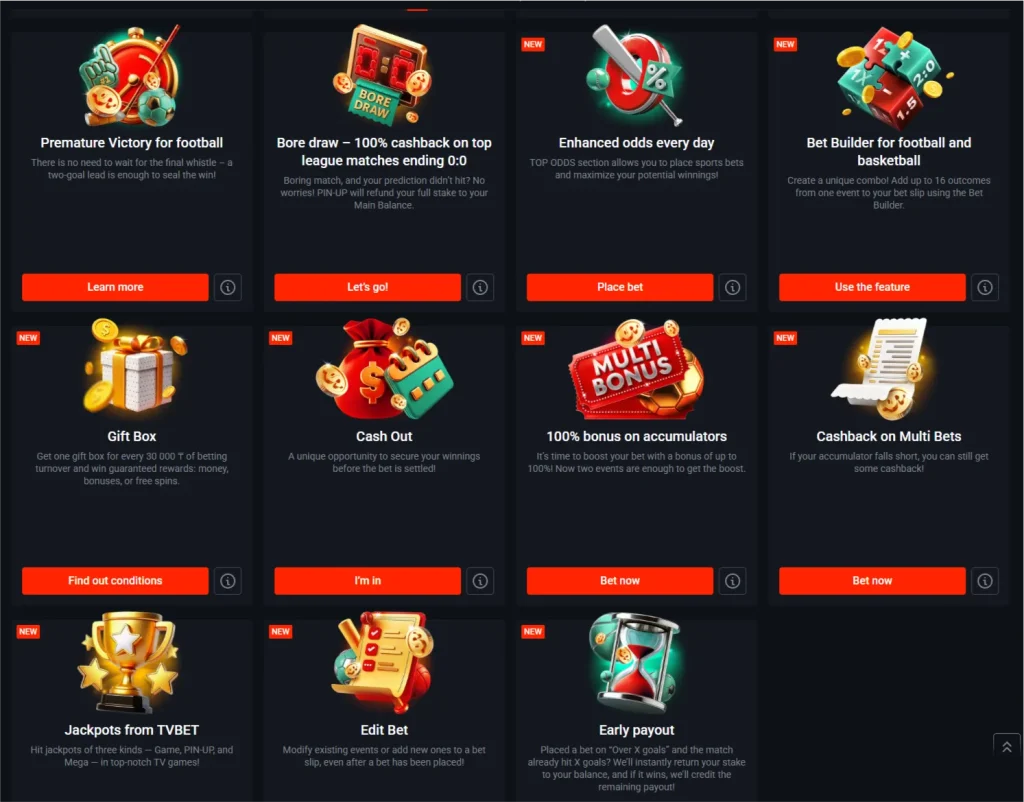 Pin Up Promotions Info